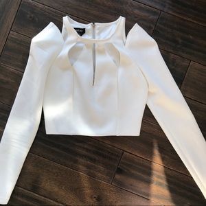 BEBE cut out crop top